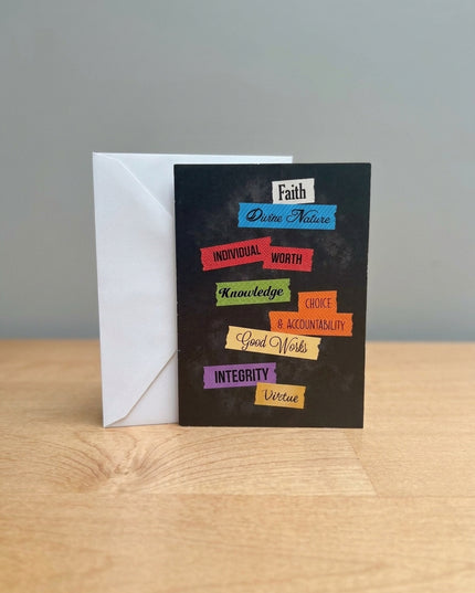 Young Women's Values Card